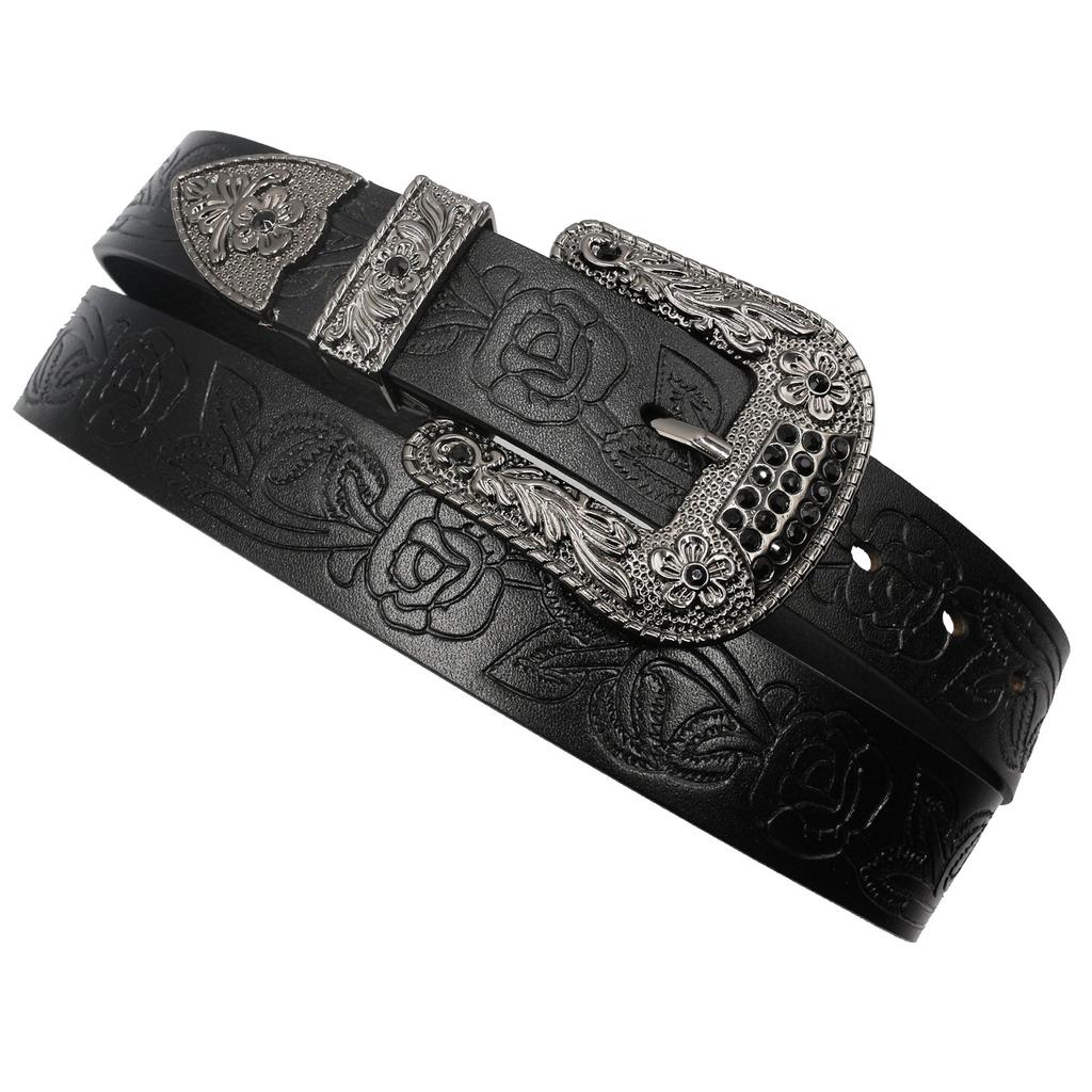 Y2K Rhinestone Belt, The First Layer Material Is Western Style, Original Design, European And American Ins Design
