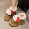 Cute cartoon kitten platform cotton shoes women's season fashion velvet warm bag head cotton shoes women