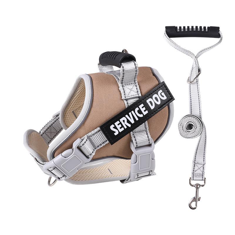 Hundegeschirr Weste mit Leine - Verstellbarer Brust-Rücken-Stil für kleine und große Hunde