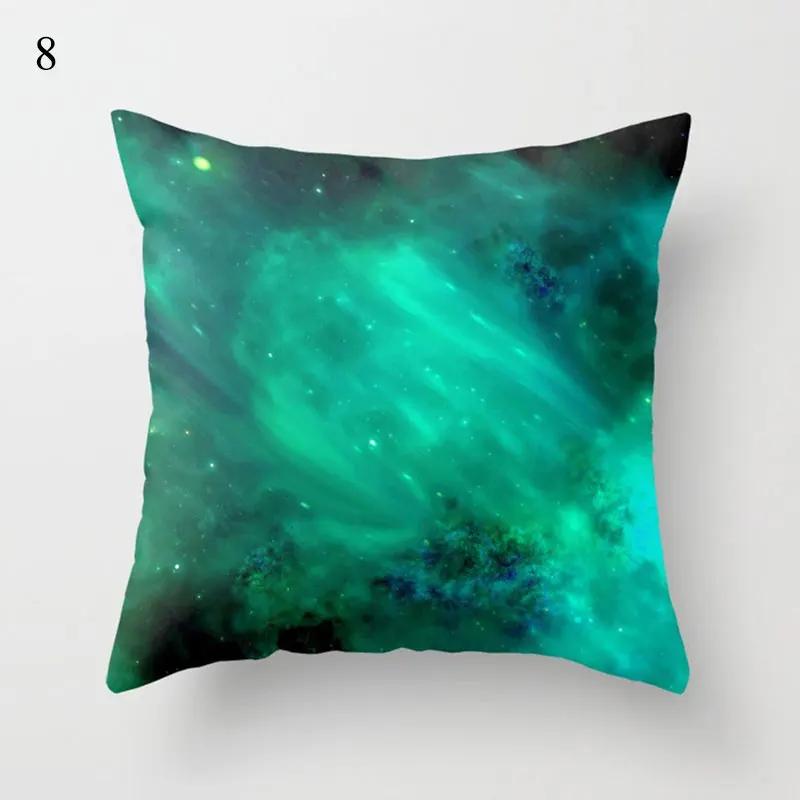 Decorative Sofa Pillowcase Throw Green Collection Cushion Cover Eye Geometric Abstract