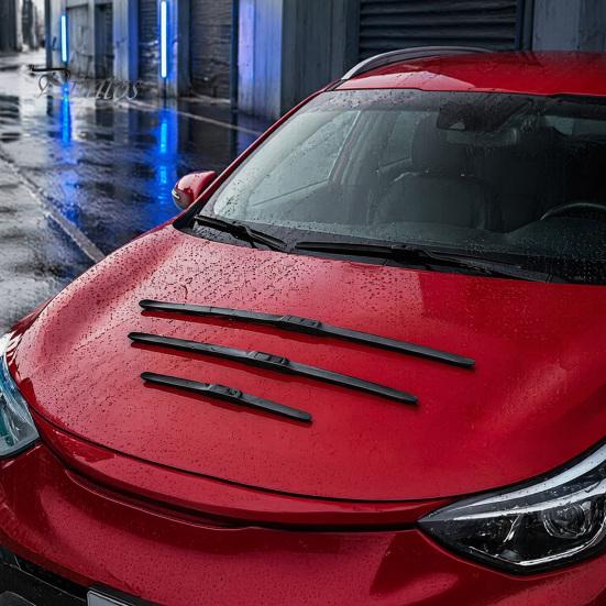 UV Resistant Wiper Blades 3 Pcs 26" 16" 11" Windshield Replacement for Kia Sportage Easy Installation 2016 2017 2018 2019 2020, All Weather Front Rear