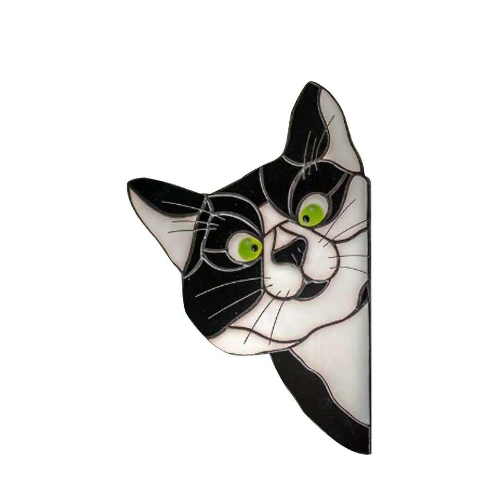 1 pezzo di animali domestici per gatti e cani, adesivi per porte e finestre, adesivi per decorazioni in vetro per auto, decorazioni per feste