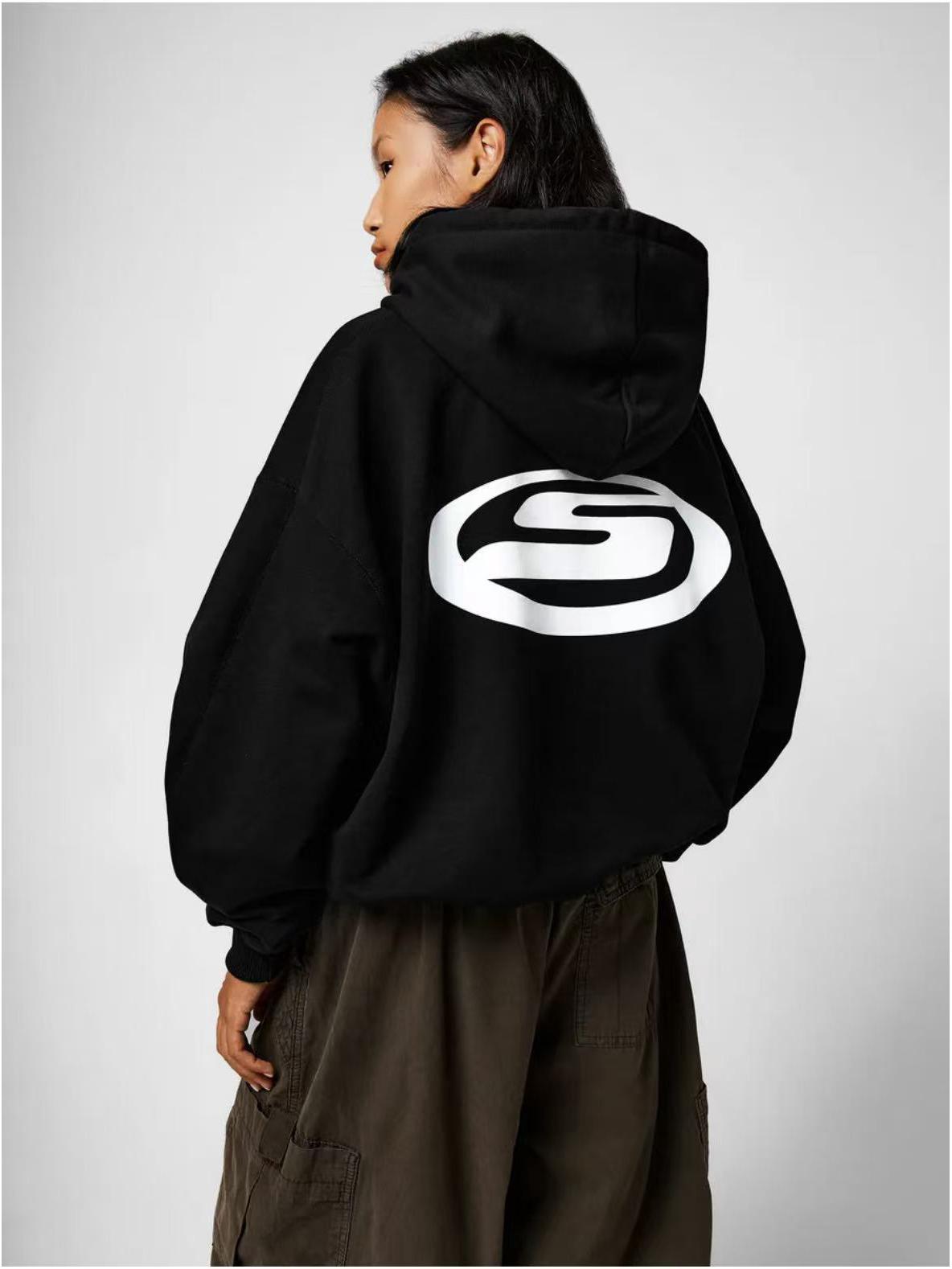 

Модное женское худи с надписью - Стильный и универсальный флис для осени/зимы Double Extra Large