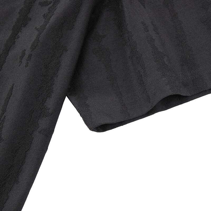 Seven Herren Kurzarm-T-Shirt aus atmungsaktiver Baumwolle mit Struktur aus Xinjiang