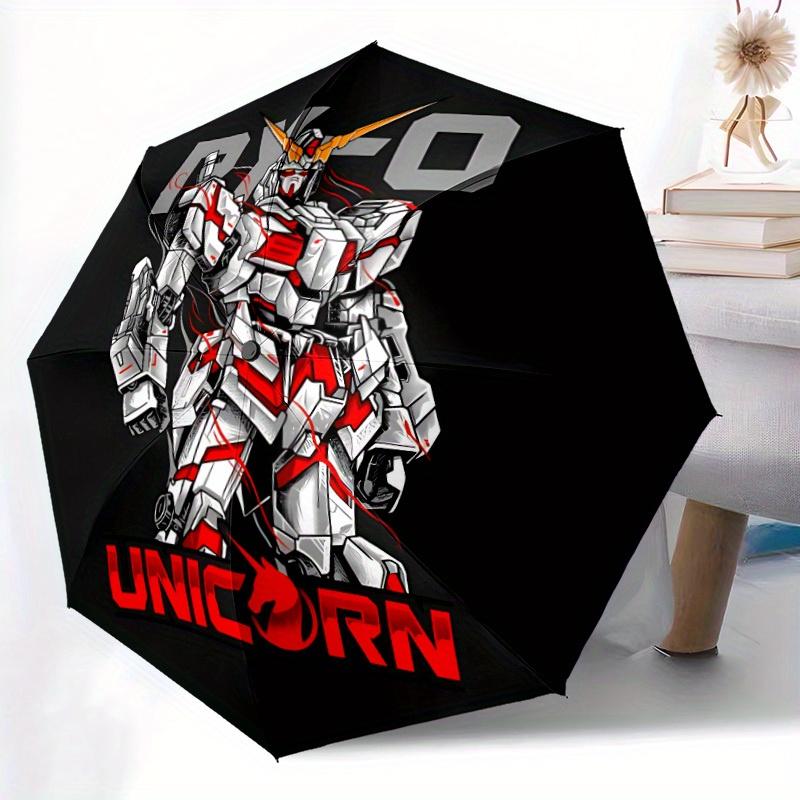 Gundam Automatic Open/close Umbrella, Heavy-Duty Iron Frame, Folding Portable Design, Travel, Everyday Use 204