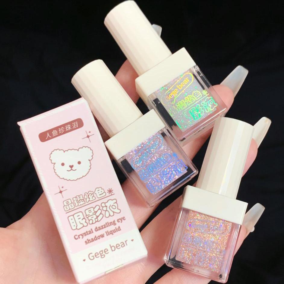 Peach Pink Gold Liquid Eyeshadow Metallic Diamond Eye Liner Pen Eye Shadow Palette Highlight Shimmer Pigmented Brighten Cosmetic