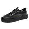 Mens Breathable Mesh Outdoor Casual Driving Shoes With Hand-Stitched Detailing Lightweight Sneakers