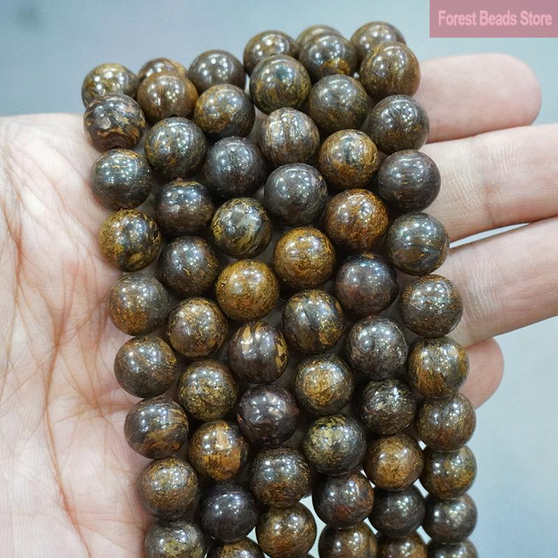 Natural stone Beads Blue Tiger Eye Round Loose Beads Diy Charm Bracelet Earrings for Jewelry Making 15" Strand 4/6/8/10/12/14mm