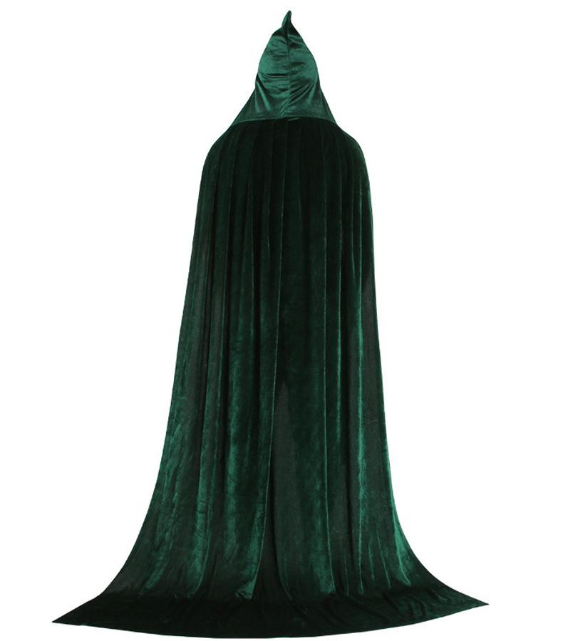 Adult Children Cosplay Costumes Velvet Long Cloak Witches Wizards Stage Performance Cape Poncho Unisex Carnival Halloween Suits