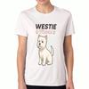 Westie Dad Unisex's Cotton T Shirt,Premium Cotton Graphic Print,Longlasting,Casual And Fashionable.Perfect For Dog Lovers And Westie Owners,Comfortabl