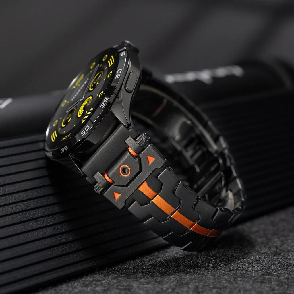 22mm 20mm Stainless Steel Strap for Huawei Watch GT4 5 46mm/GT5 Pro GT3 GT2 Metal Bracelet for Samsung Galaxy Watch 7/6/5/4 Band