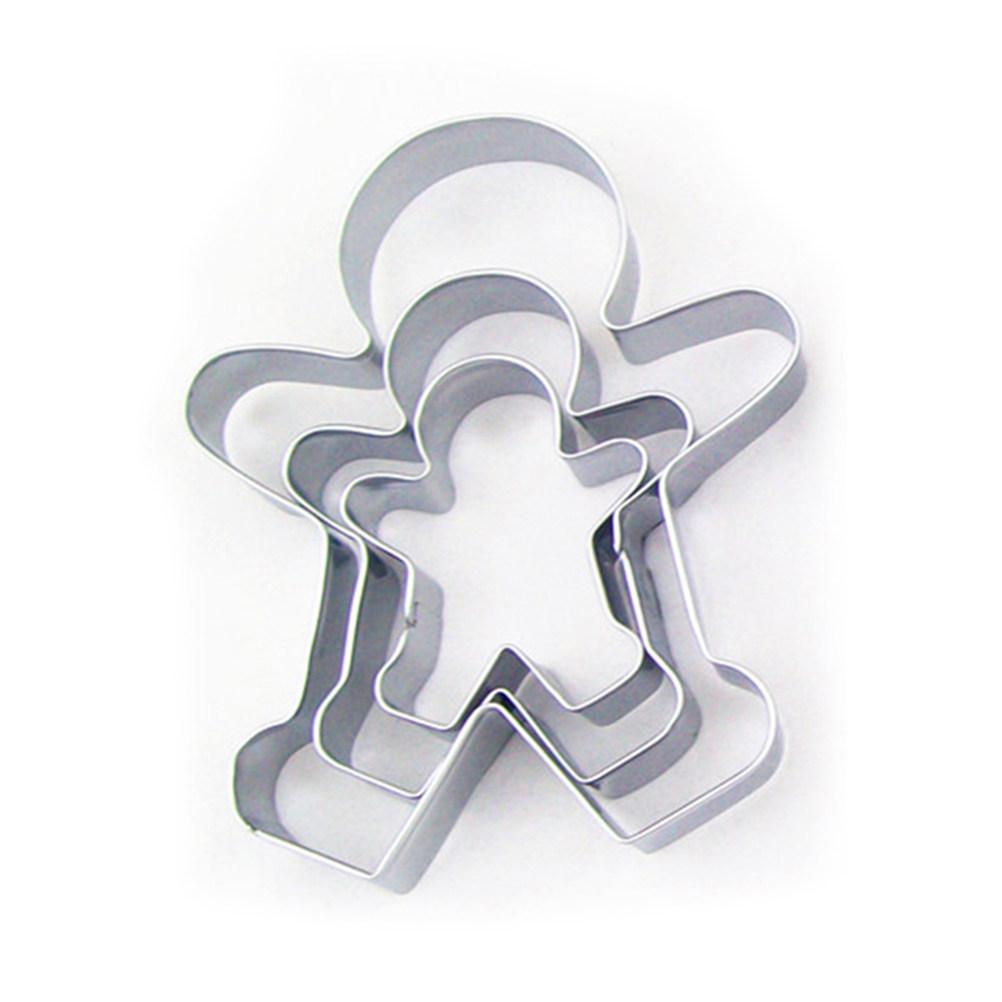 3Pcs Biscuit Moulds Stainless Steel Cookie Cutter Molds Cake Decorating Chocolates Molds Kitchen Cupcake Dessert Baking Mold