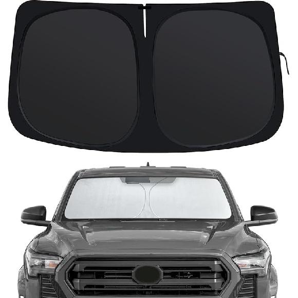 Windshield Sun Shade Compatible With Hyundai Sonata -2025, Front Window Shades Fit For Sonata, Foldable Car Sun Shield With Steering Wheel Sunshade