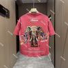 New Short-sleeved Men's Painted Trendy Elephant Print Casual Fashion Versatile T-shirt