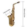 Eb Alto Saxophone Brass Lacquered Alto Sax Wind Instrument with Carry Case Gloves Straps Cleaning