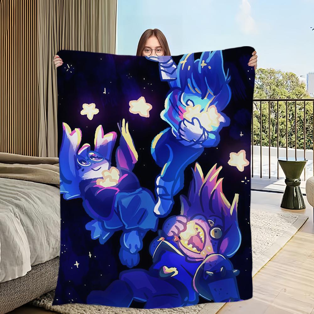 D-Deltarune Game Blanket Flannel warm comfort soft plush blanket For Picnic Beds Sofas Homes And Bedrooms