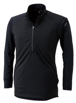 TS DESIGN Laminierte Langarm-Zip-Shirt für 4235 97 Schwarz x Schwarz 3L Herbst/Winter