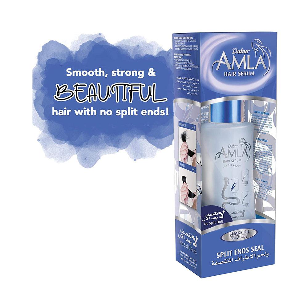 Sealing Split Ends Heat Protectant For Shine and Straightening - 50ml Dabur Amla Vital Seal Hair Serum - Snake Oil