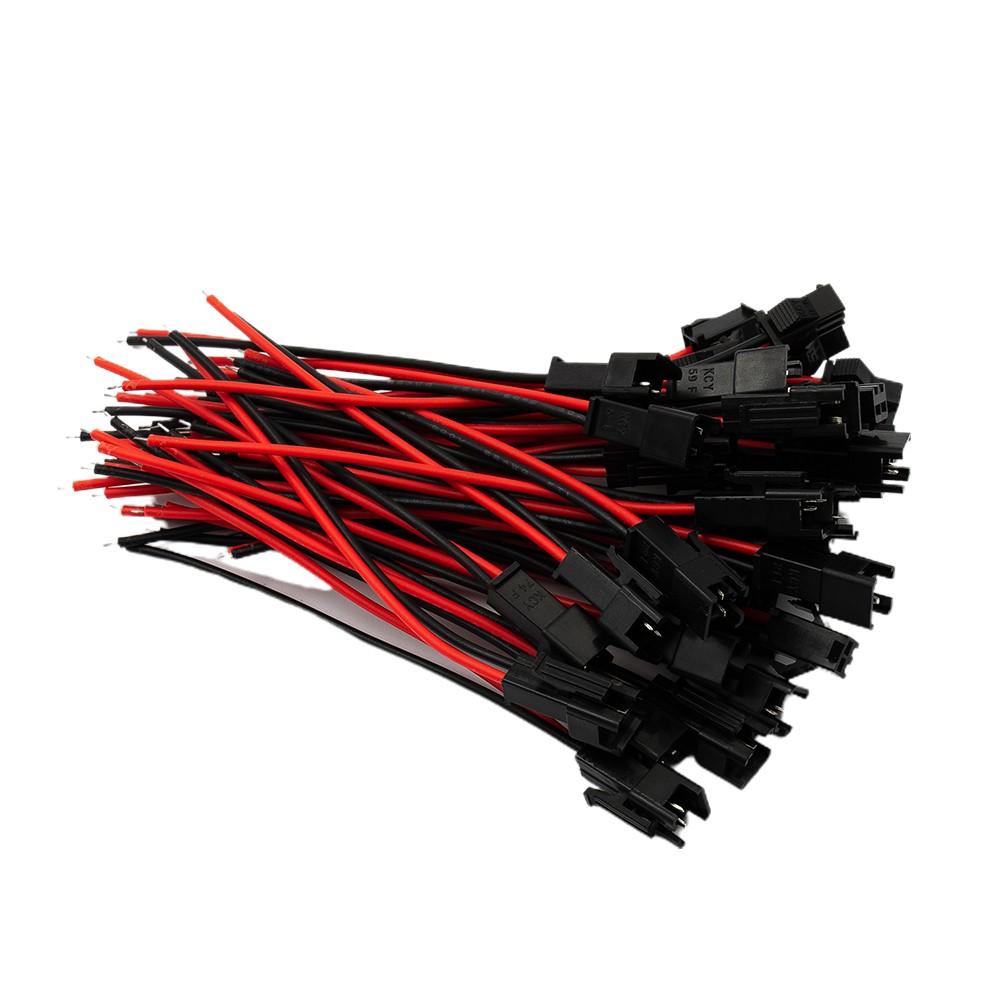 40pcs For JST SM connector SM 2Pin  Plug male to bus connector