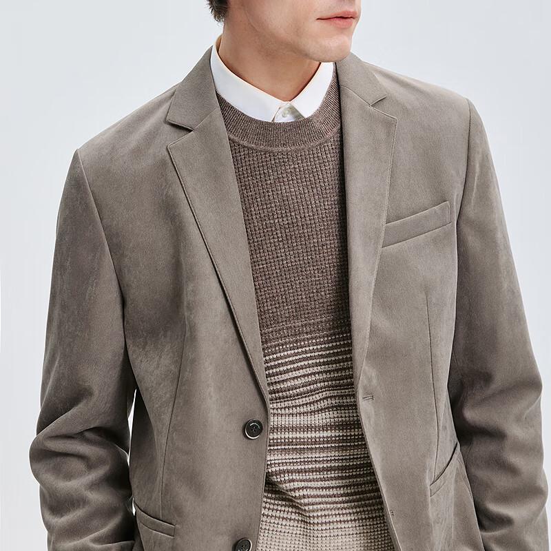 SEPTWOLVES Men's Velvety Business Casual Suit Jacket