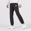 Adidas Solid Color Logo Print Running Straight-Leg Casual Pants Men Bottoms Black GK4610