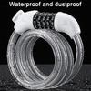 Bicycle Password Cable Lock 5-Digit Keyless Security Waterproof Universal PVC Coated Anti-Theft Bicycle Lock