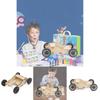 Children's Diy Rubber Band Powered Car Material Pack Educational Physics Science Toy