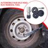 Brake Hub Cleaning Tool Car Hub Rust Removal Rotary Wheel Axle Head Rust Removal Tool For Vehicle Outdoors Garage Motorcycle