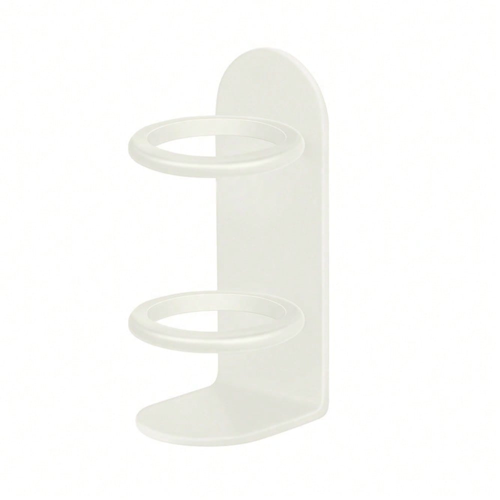 1pcs Wall Mounted Toothbrush Holder, No Drilling Required, Durable Material, Ergonomic Design, Shaver Holder Storage Rack