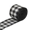 Imitation Linen Linen Ribbon Red Black Lattice Lattice Ribbon Christmas Plaid Ribbon  Gift Wrapping