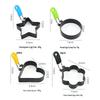 Heart-Shaped Stainless Steel Egg and Cookie Mold Cooking Tool