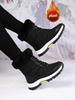 Winter Oversized Versatile High Top Cotton Shoes Thick Sole Waterproof Snow Boots Women's Plush and Warm Thickened Women's Shoes