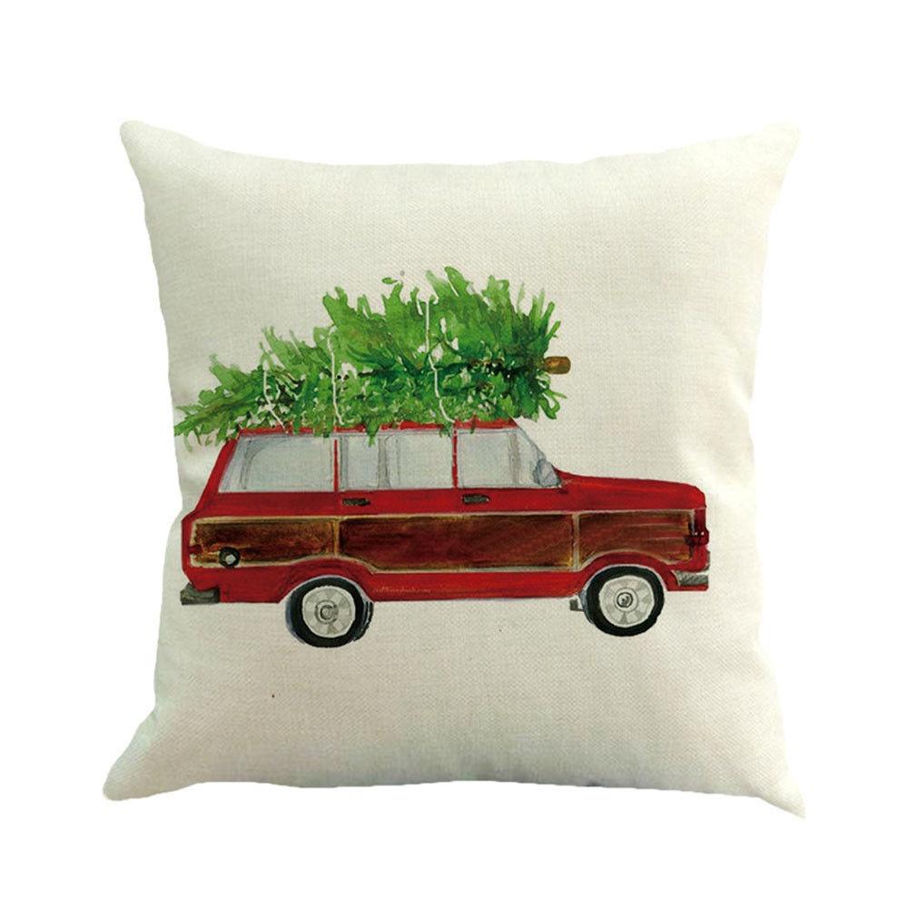 Versatile Cotton Linen Christmas Cushion Cover For Sofa Car Home Decor With Timeless Design