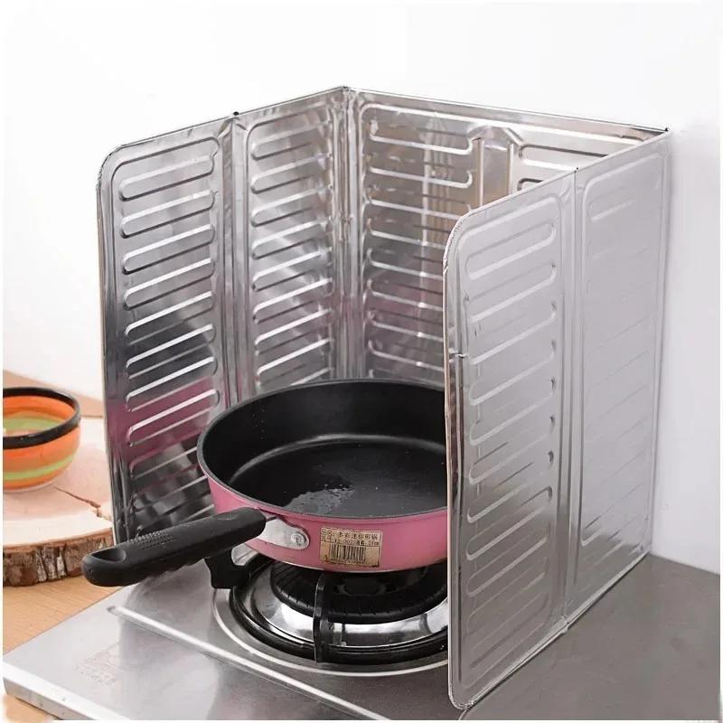 1Pcs Kitchen Cooking Frying Oil Splashing Protection Gas Stove Oil Removal Rust Kitchen Guard Against Stove Oil Splash Plate