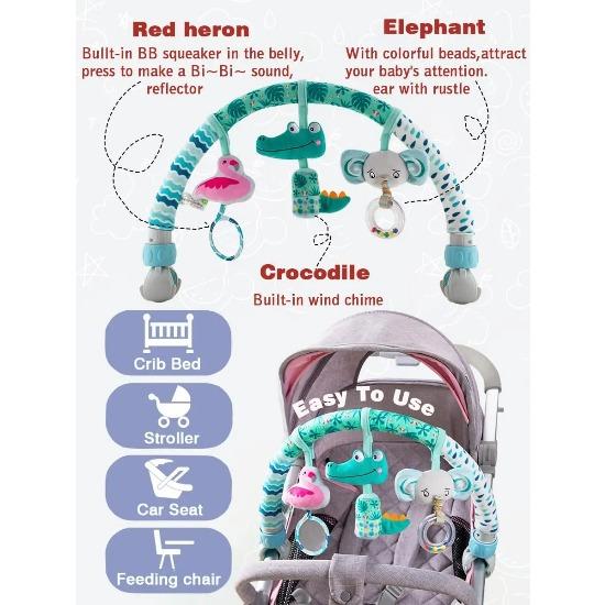 Baby Toy Toddler Cribs Cradles Hanging Bell Baby Stuff Newborn Stroller Stroller Play Arch Bed Toys for Babies 0 12 Months