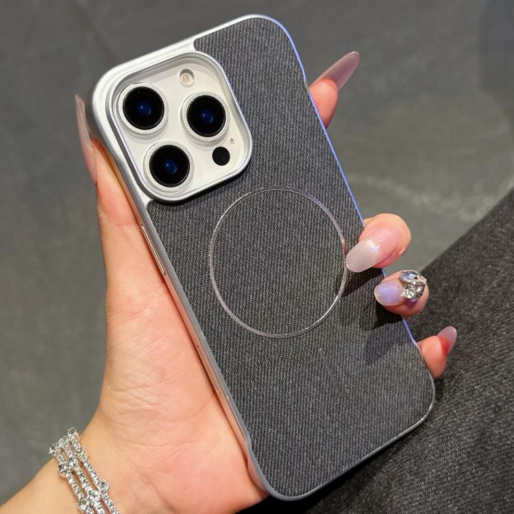 Retro Linen Fabric Magnetic Half Coverage Phone Case