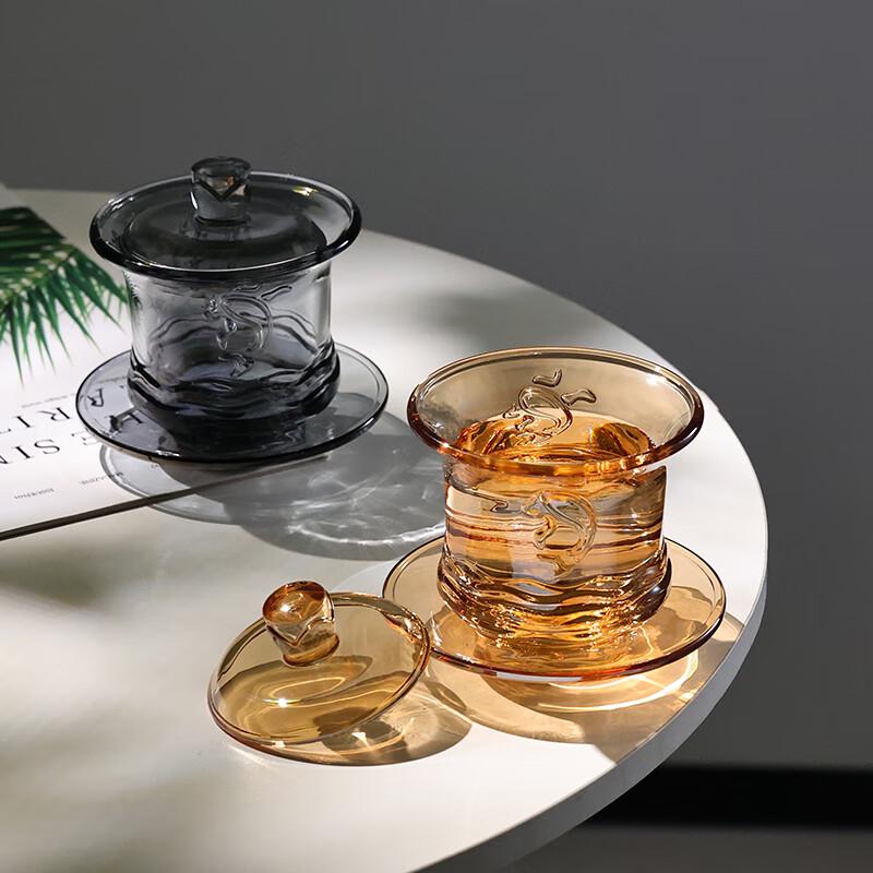 Китайская стеклянная гайвань Wuzuo для чая