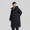 Long Winter Down Coat Men Women 95% White Duck Over-Knee Hooded Puffer Jacket Warm Thickened Outerwear