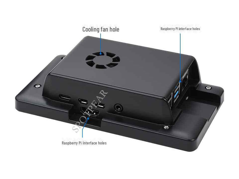 5,5-Zoll AMOLED Kapazitiver Touchscreen für Raspberry Pi, 1080x1920 Auflösung, HDMI, mit Gehäuse