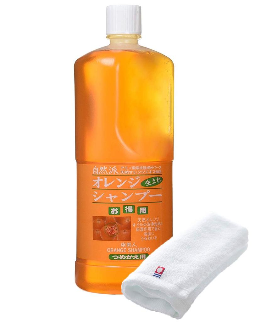 Azuma Shoji Imabari Orange Shampoo Refill 1000ml Natural Orange Aroma Travel Beauty [Price Included Towel] / Shampoo,