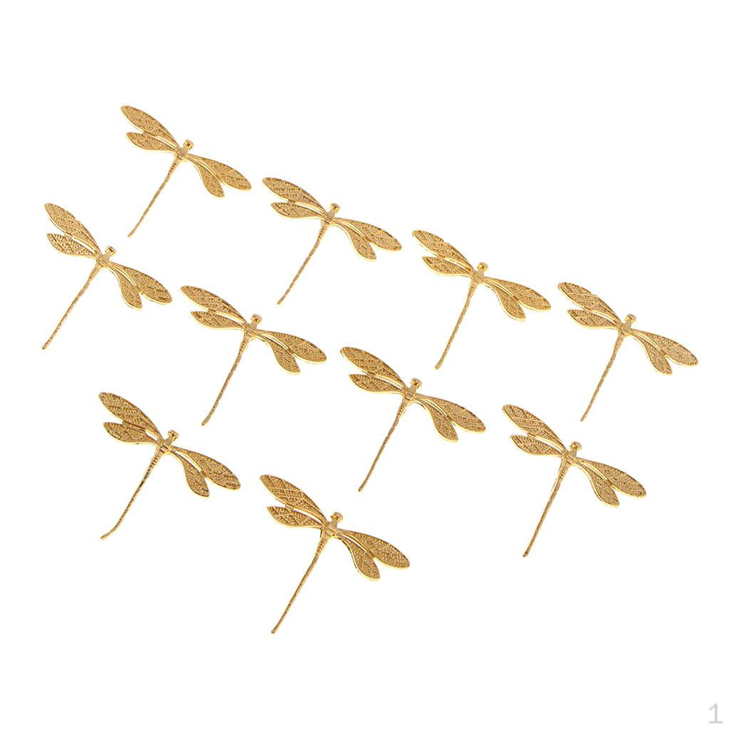 

10 Long Dragonfly Hairpin Chinese Traditional золотистий