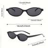 1pcs Women's Oval Plastic Frame Classic Fashion Glasses Versatile for Daily Wear & Special Occasions