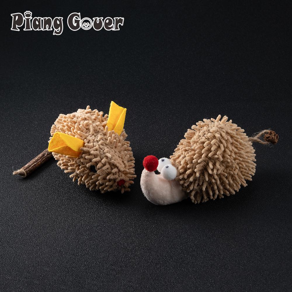 Plush Hedgehog Mouse Mint Cat Toy Simulation Interactive Plush Pet Toy