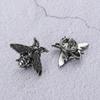 1Pair Clothing Accessories Retro Gold Silver Color Metal Men Women Bee Brooches Suit Collar Pins