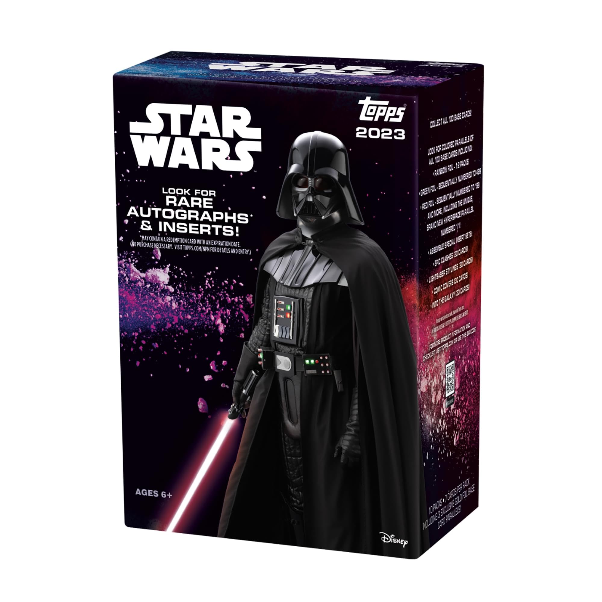 

Star Wars 2023 Topps Value Box 10 упаковок у коробці