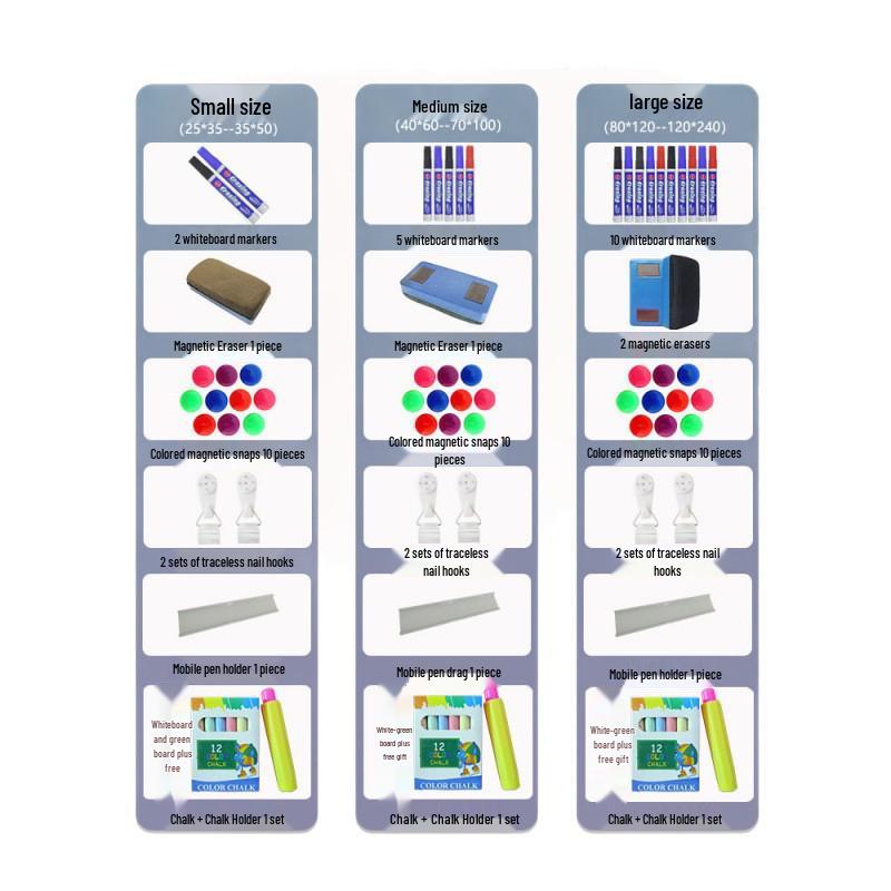Double-Sided Magnetic Whiteboard/Blackboard for Kids – Compact, Erasable, and Perfect for Home Teaching and Doodling.