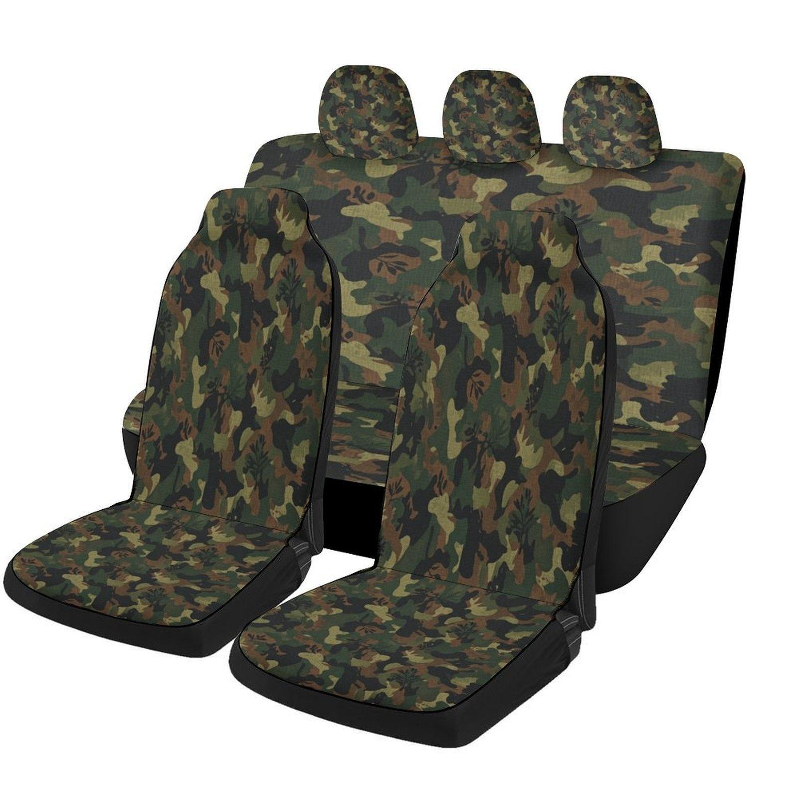 Camouflage Pattern Car Seat Cover Set