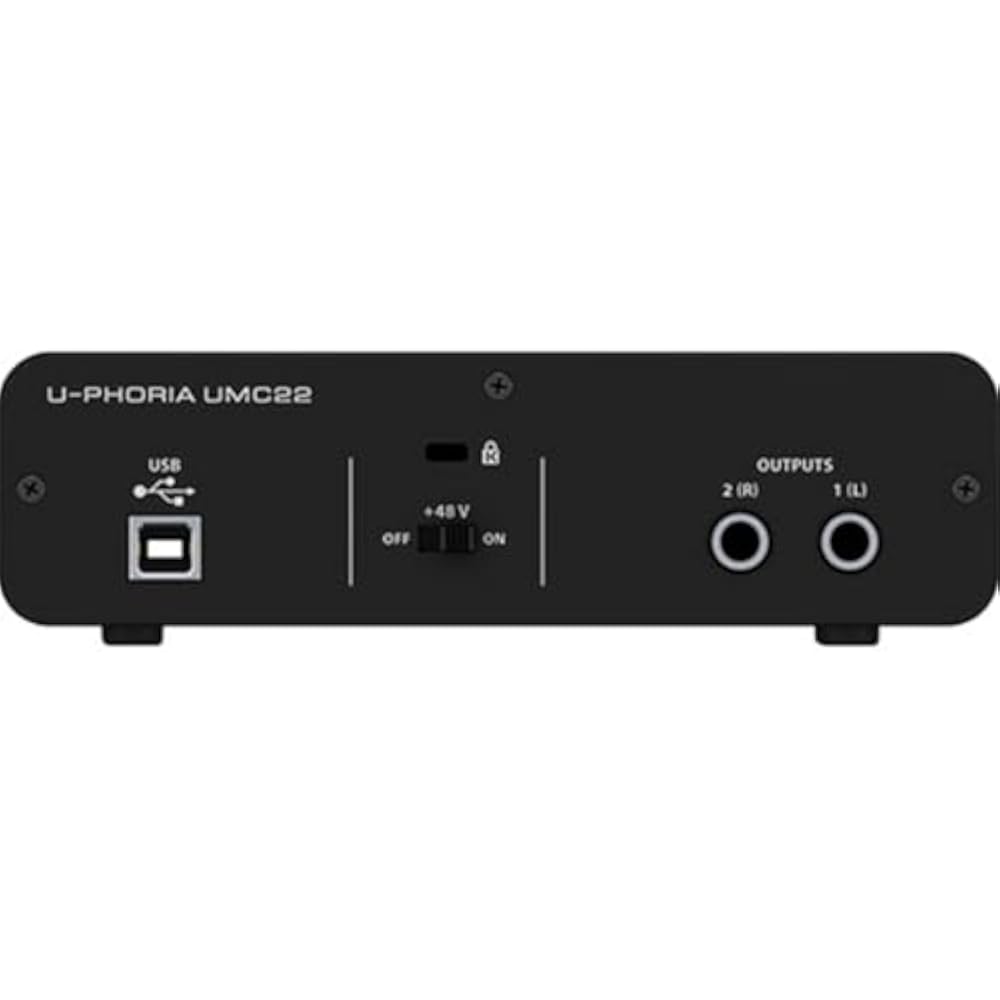 BEHRINGER UMC22 USB Audio Interface with Behringer Microphone Preamp