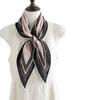 Spring new retro 111 mulberry silk silk scarf fashion temperament silk double crepe lace rhombus scarf accessories