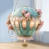 1pc Hot air balloon 2D acrylic pendant car wedding season flowers wall decoration creative romantic pendant home decor